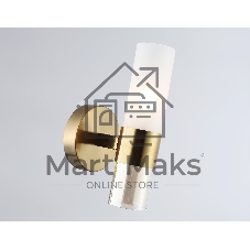 Настенный светильник Ambrella light LH55116 BS/FR/TI латунь/белый матовый/янтарь E14 max 40W 130*100*225