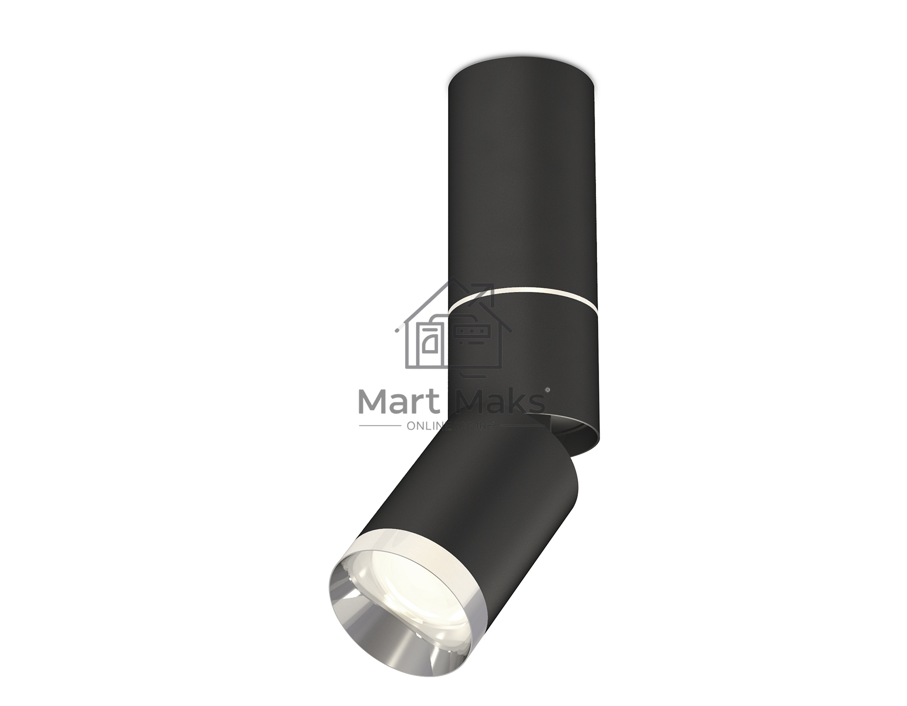 Светильник Ambrella Light XM6313100 SBK/PSL черный песок/серебро полированное MR16 GU5.3 (C6323, A2060, A2221, C6313, N6132)