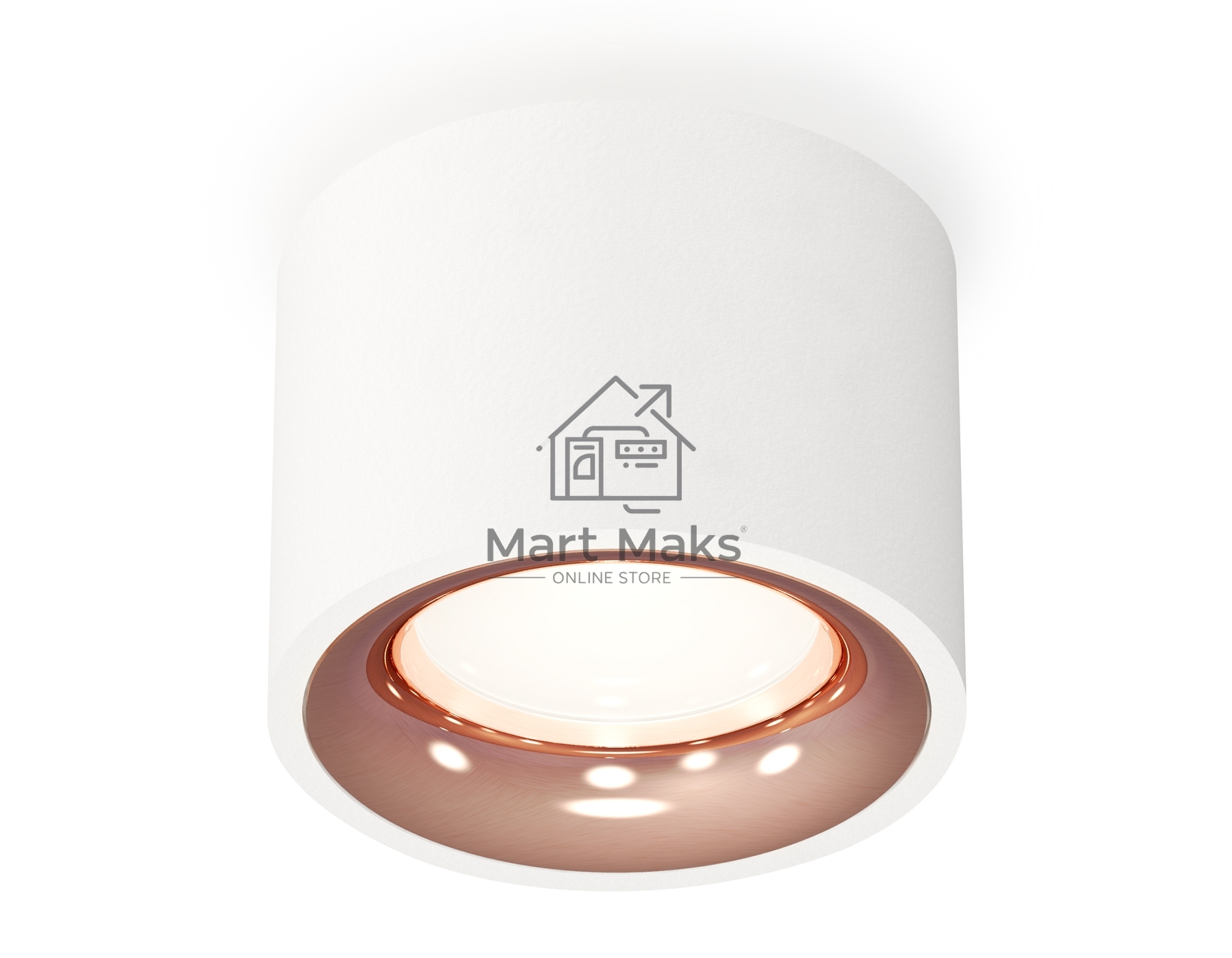 Светильник Ambrella Light XS7510025 SWH/PPG белый песок/золото розовое полированное MR16 GU5.3 (C7510, N7015)