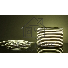 Лента светодиодная LS001 220V / Гибкий неон  9.6W 120Led 2835 IP67 6500K односторонний холодный белый, 50 м