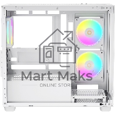 Корпус Ocypus Gamma C52 WH ARGB, Mini-Tower, белый, 3 x 120 мм