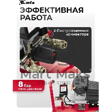 Компрессор воздушный MTX КК-2200/50, 2,2 кВт, 350 л/мин, 50 л, прямой привод, масляный