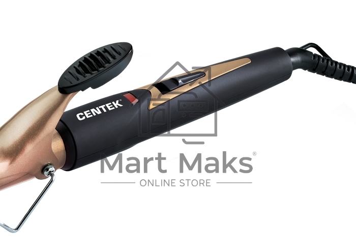 Щипцы для завивки Centek CT-2088 35Вт, 25 мм диаметр, БРОНЗОВОЕ КЕРАМИЧЕСКОЕ ПОКРЫТИЕ, насадка щётка