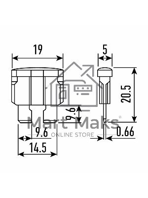 Предохранитель автомобильный Rexant 