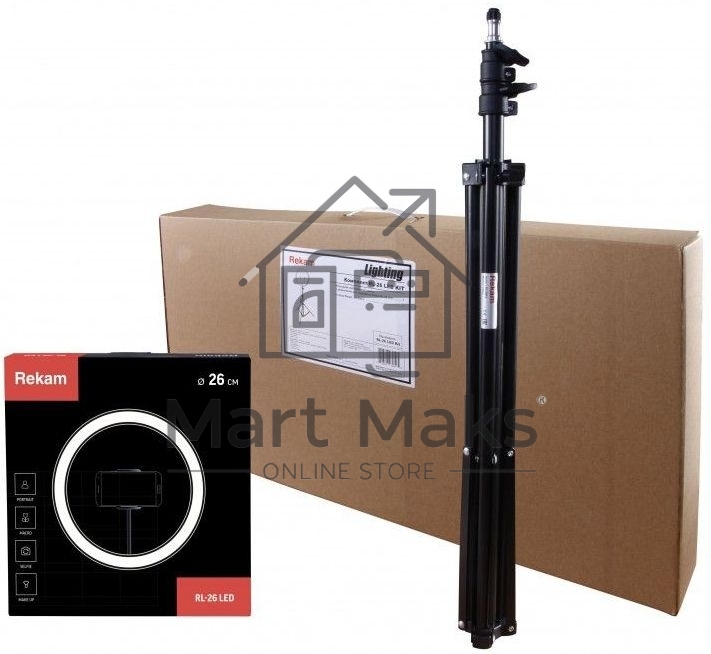 Штатив Rekam RL-26 LED Kit универсальный черный