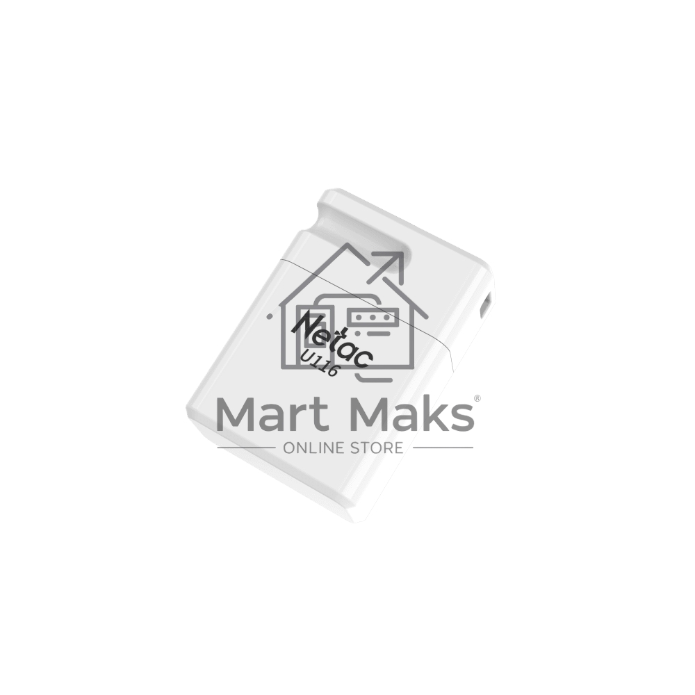 Флешка USB R/W R/W Netac U116 32Gb <NT03U116N-032G-30WH>, USB3.0, миниатюрная пластиковая белая
