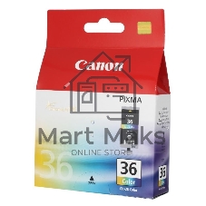 Картридж струйный CLI-36Color (1511B001) для Canon Mini Pixma 260, Цветной, 250 стр.