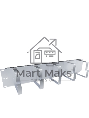 Кабельный органайзер Горизонтальный NTSS NTSS-HORG-2U-5(85) односторонний кольца 2U шир.:19