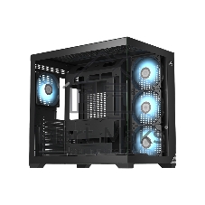Компьютерный корпус без блока питания PCCooler C3T700 ARGB BK, Midi-Tower, TG, 4x120мм ARGB, 1xUSB-A 3.0 + 1xUSB-A 2.0 + 1xUSB-C, ATX, mATX, mITX черный