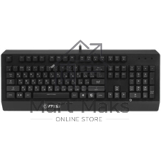 Клавиатура проводная MSI VIGOR GK20 RU черный USB Multimedia for gamer LED (подставка для запястий)