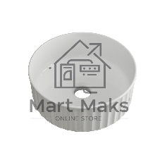 Раковина чаша накладная круглая BAU Dream stripes D36.5, белая