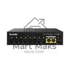 Коммутатор Tenda S110GPC, 8×100 Мбит/с PoE + 2×1 Гбит/с, неуправляемый