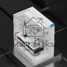 Корпус без блока питания Thermalright A70, Midi-Tower, TG, no fans, 2xUSB-A 3.0, 1xUSB Type-C, ATX, mATX, mITX White