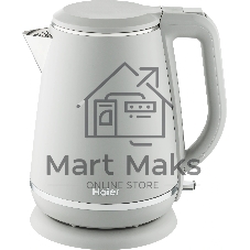Чайник электрический Haier HK-502 1.5л. 3000Вт серый корпус: нерж.сталь/пластик (TD0029960RU)