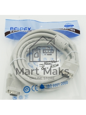 Кабель монитор - SVGA card (15M-15M) 2 filters 5m