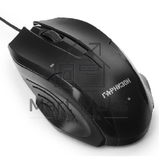 Мышь проводная Гарнизон GM-110 черный, 800 dpi, USB, кнопки - 3