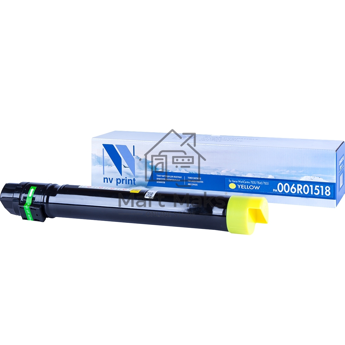 Картридж лазерный NVPrint совместимый Xerox 006R01518 Yellow для WorkCentre 7525/7530/7535/7545/7556/7830/7835/7845/7855/7970 (15000k)