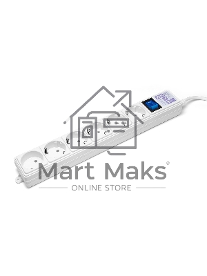 Сетевой фильтр Power Cube 1,9 м 6 розеток (белый) 16B/3,5кВт