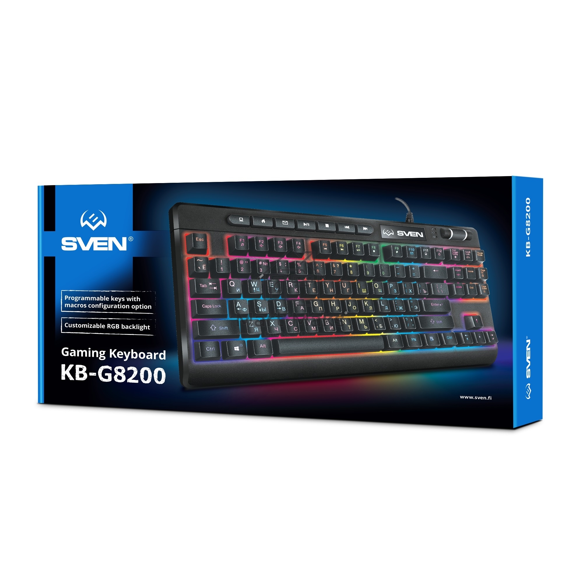 Клавиатура Sven KB-G8200 игровая (95кл, ПО, RGB-подсветка)
