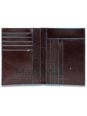 Кошелек мужской Piquadro Blue Square PU1393B2/MO, натур.кожа, красное дерево