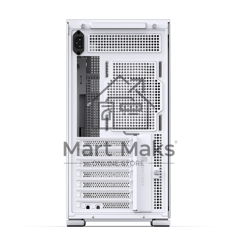 Корпус без блока питания Case JONSBO D41 MESH, Midi-Tower, TG, no fan, 1xUSB-A 3.2 + 1xUSB-C 3.2, ATX, mATX White