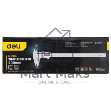 Штангенциркуль Deli DL92200 200мм, метрическая шкала