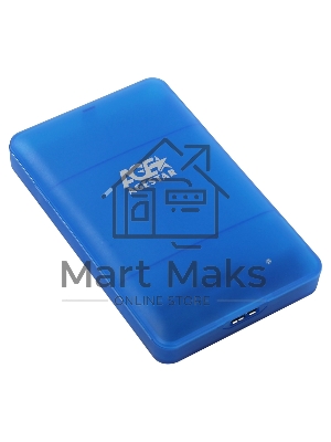 Внешний корпус для HDD/SSD AgeStar 3UBCP3 SATA пластик синий 2.5