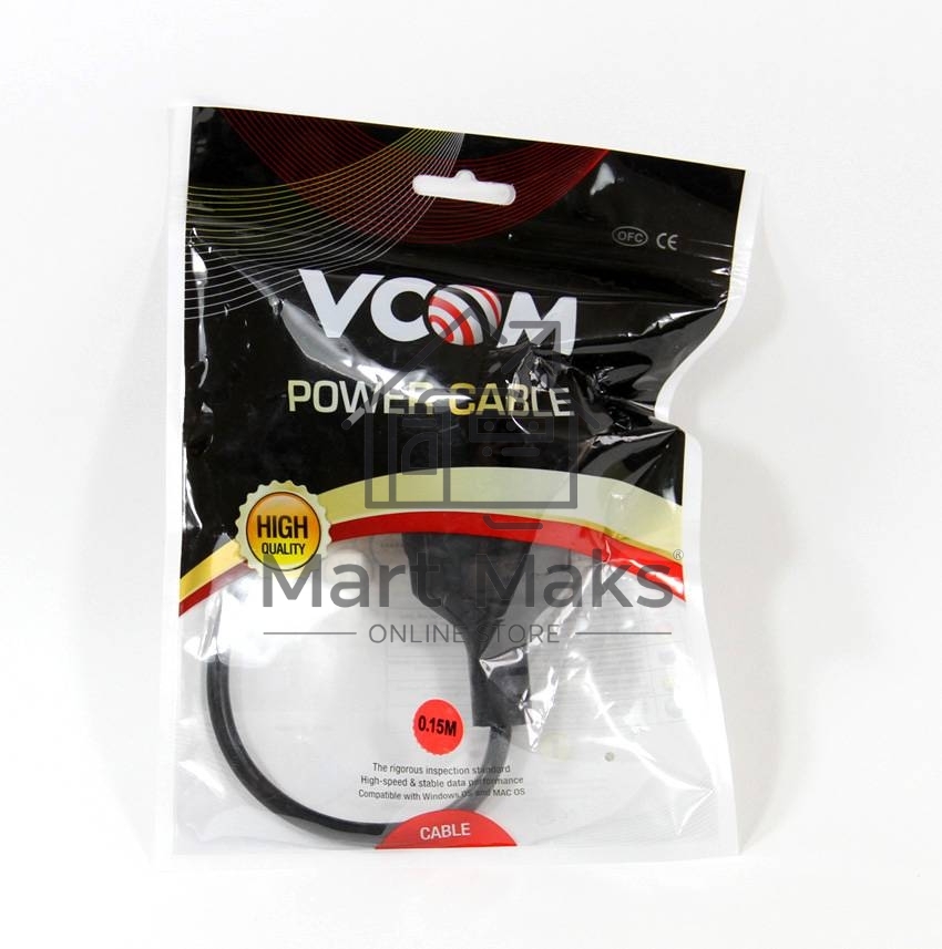Кабель-переходник UPS->розетка VCOM (IE-320 C14 to Socket Type-F) 3Gx0,75mm VDE <CE002>
