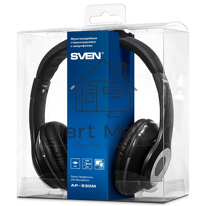 Наушники SVEN AP-930M черный 3 5 мм