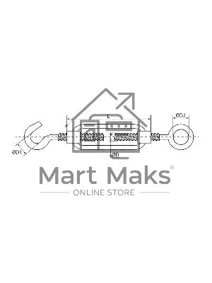 Талреп крюк-кольцо DIN 1480 М8