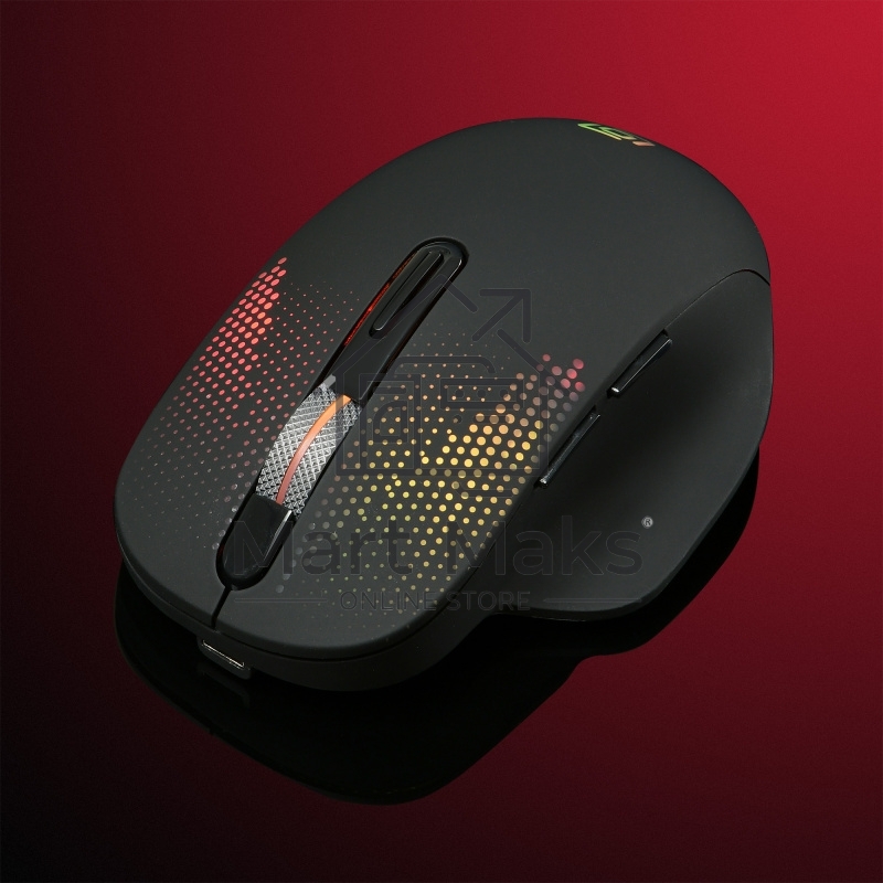 Мышь беспроводная Oklick 636LWC черный, 2400 dpi, радиоканал, USB/USB-C, кнопки - 6