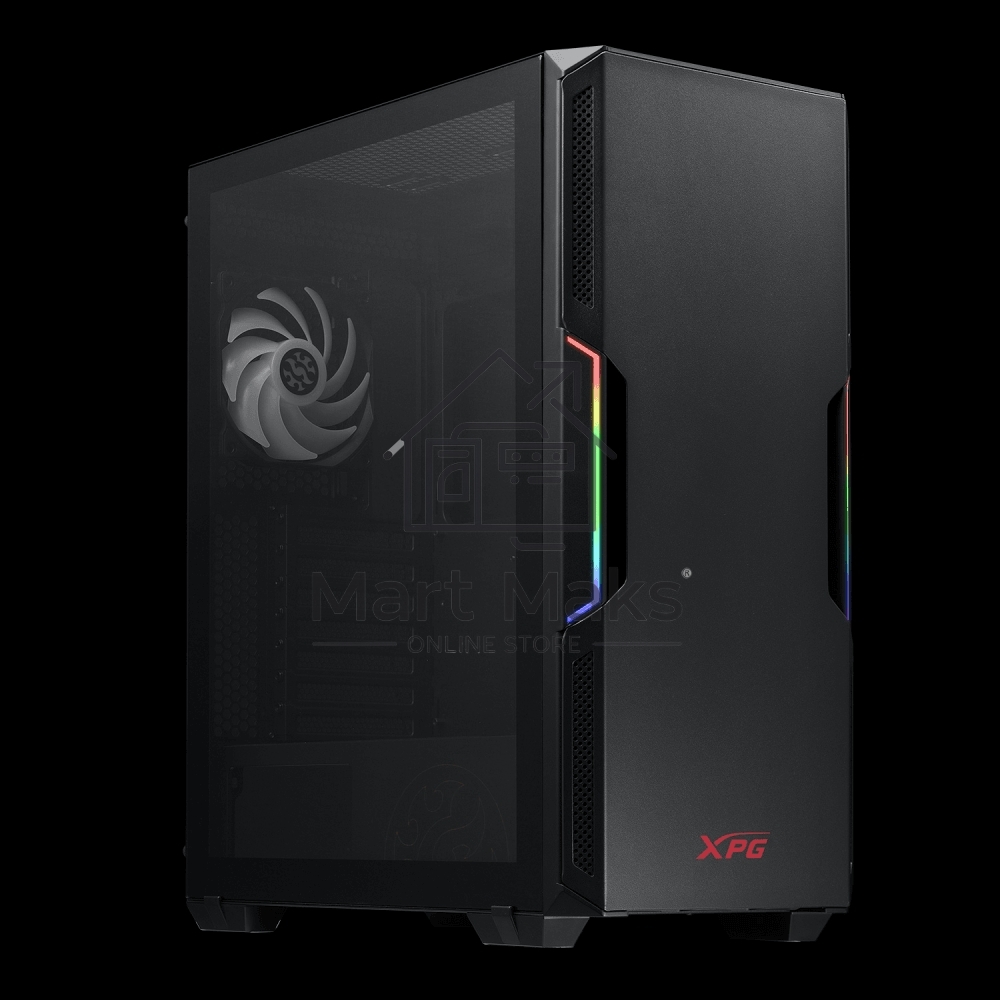 Компьютерный корпус ADATA XPG STARKER черный Mid-Tower, Micro-ATX, Mini-ITX, Standard-ATX, USB 3.2 Gen1 Type-A