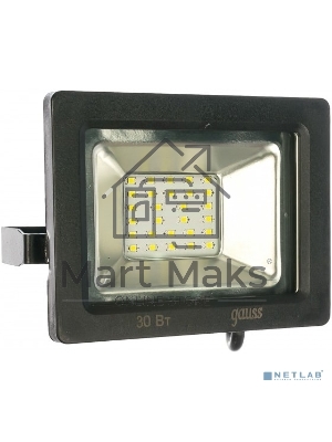 Прожектор светодиодный Gauss LED 30W IP65 6500К черный 1/10