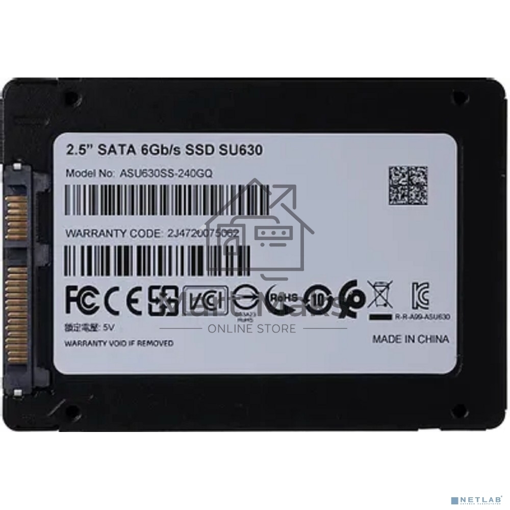 Накопитель SSD ADATA SU630, 240Gb, SATA III, 2.5