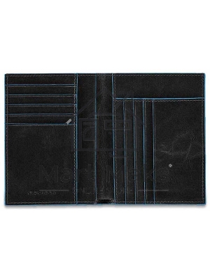 Кошелек мужской Piquadro Blue Square PU1393B2/N, натур.кожа, черный