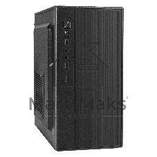 Компьютерный корпус Minitower ExeGate BAA-408-UNS500 (mATX, БП UNS500 с вент. 12см, 2хUSB, HD Audio, черный)