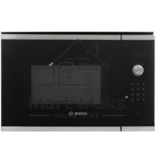 Встраиваемая микроволновая печь Bosch BEL554MS0 нержавеющая сталь/черный, 25 л, 900 Вт, переключатели - поворотный механизм/сенсор