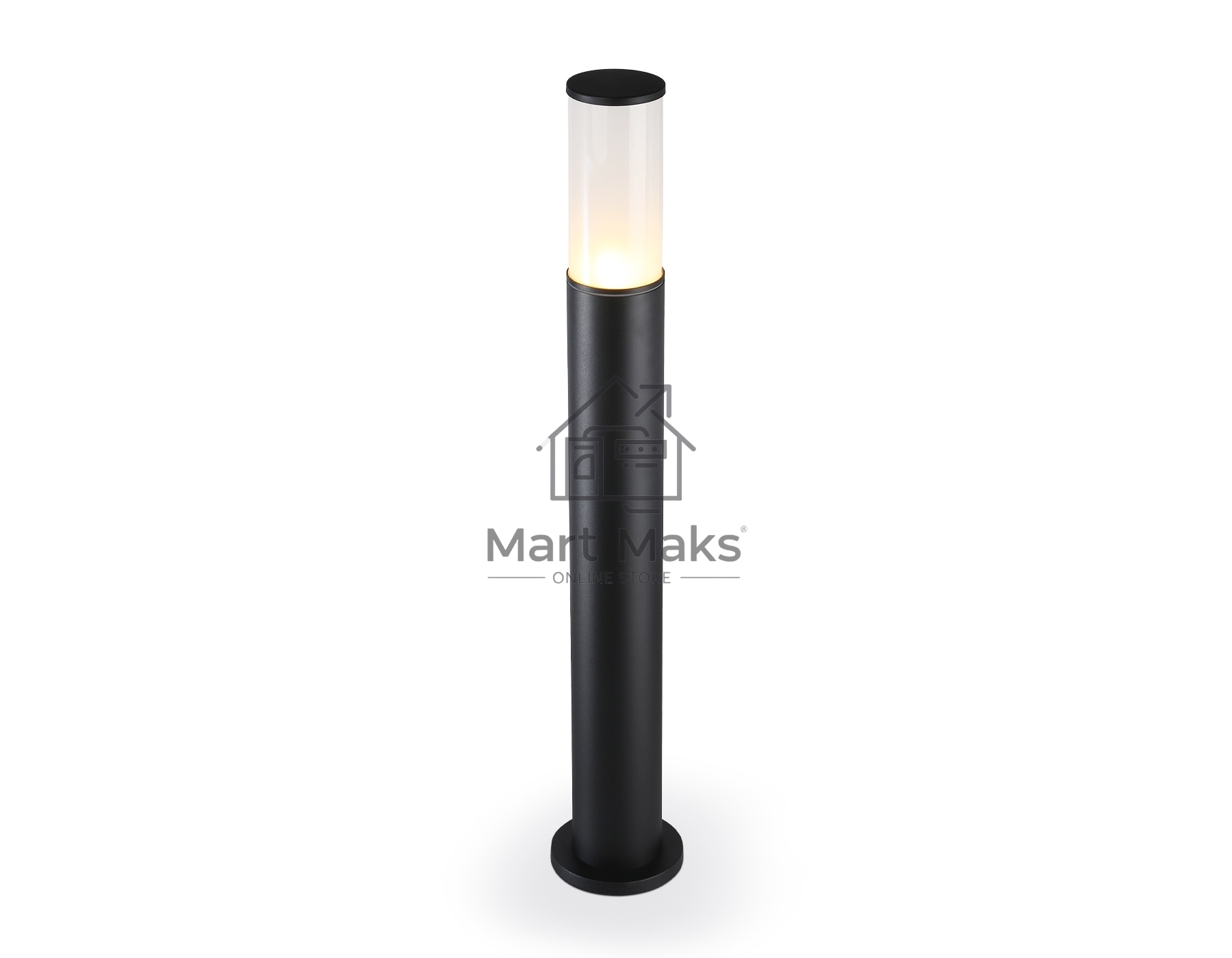 Светильник Ambrella light ST2459 BK/FR черный/белый матовый IP54 E27 max 40W D90*800