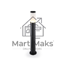 Светильник Ambrella light ST2459 BK/FR черный/белый матовый IP54 E27 max 40W D90*800