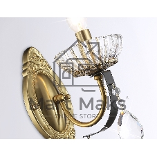 Светильник Ambrella light TR4954 BK/GD/CL черный/золото/прозрачный E14 max 40W 410*120*210