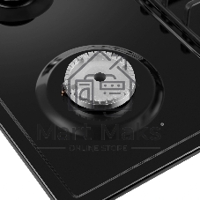 Газовая варочная панель Maunfeld EGHE.64.3STS-EB/G, 4 конфорки, эмалированная сталь, черный