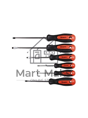 Отвертка MATRIX 13351проф. fusion crv 3компонентная рукоятка antislip 6шт.