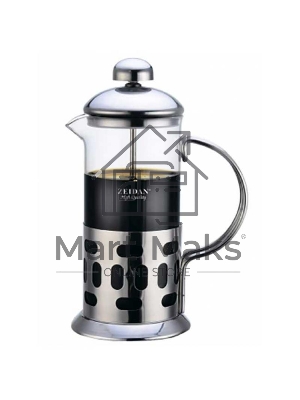 Френч-пресс Zeidan, Z-4202, 0,35 л, нержавеющая сталь, термостойкое стекло, подарочная упаковка