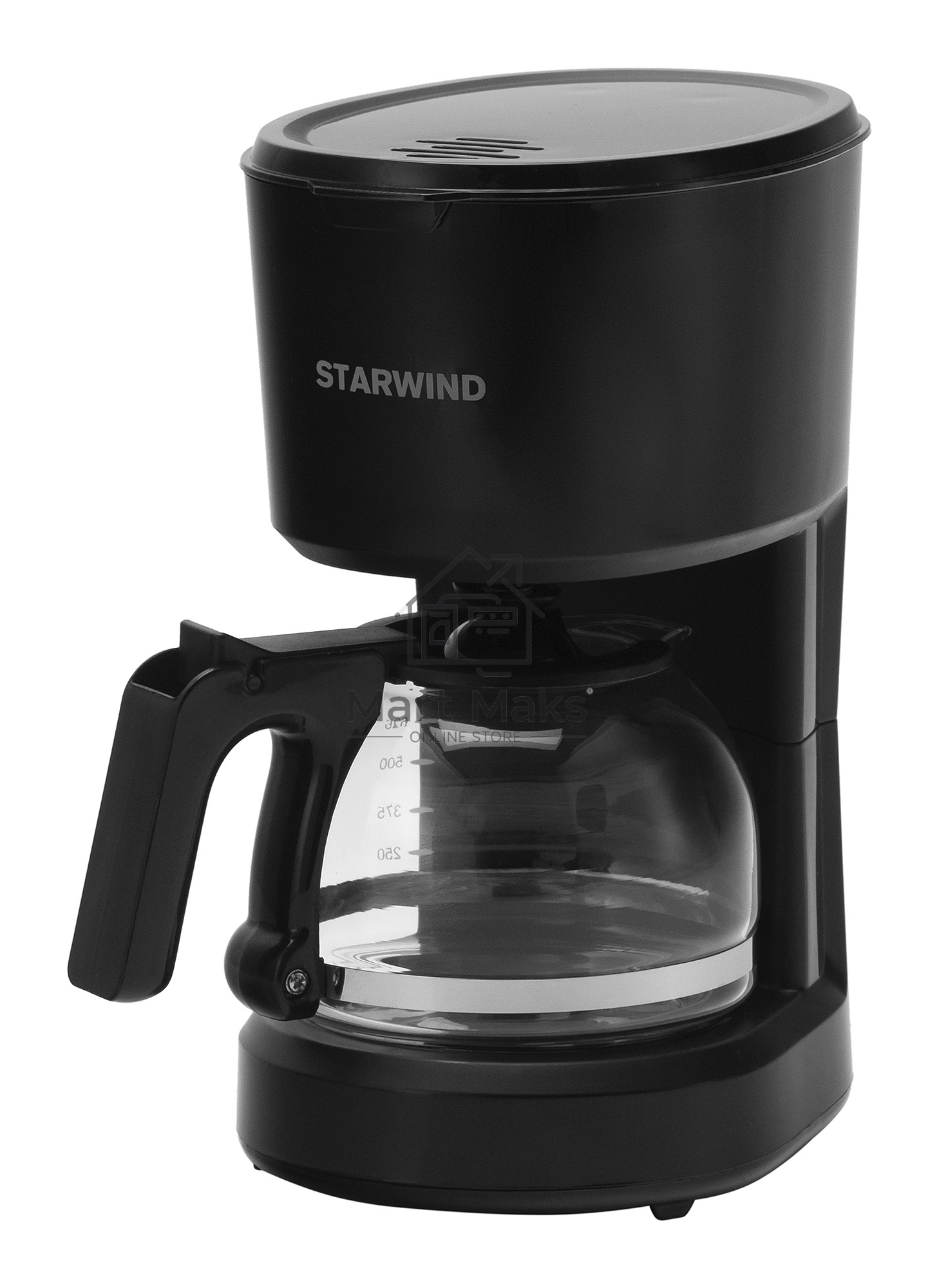 Кофеварка капельная Starwind STD0610 черный, исп. кофе - молотый, 0.6 л, 600 Вт.