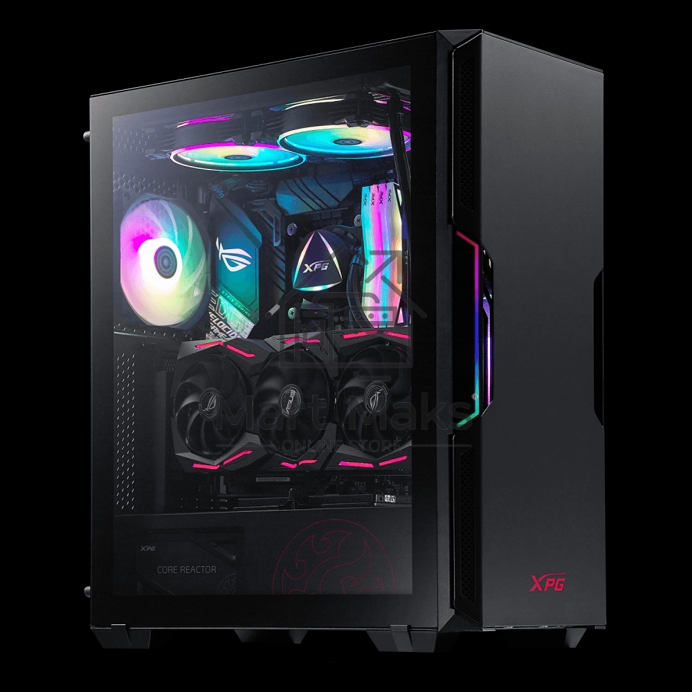Компьютерный корпус ADATA XPG STARKER черный Mid-Tower, Micro-ATX, Mini-ITX, Standard-ATX, USB 3.2 Gen1 Type-A