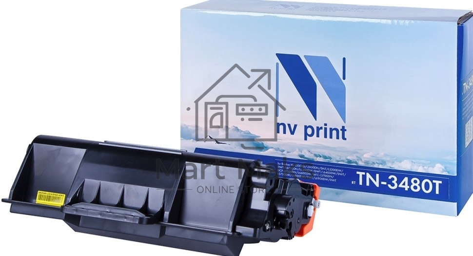Картридж NVPrint совместимый Brother TN-3480T для HL-L5000D/L5100DN/L5100DNT/L5200DW/L5200DWT/L6250DN/L6300DW/L6300DWT/L6400DW/L6400DWT/DCP-L5500DN/L6600DW/MFC-L5700DN/L5750DW/L6800DW/L6800DWT/L6900DW/L6900DWT (8000k)