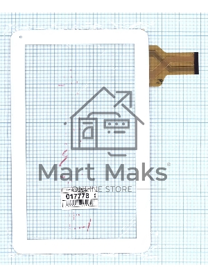 Сенсорное стекло (тачскрин) XC-PG1010-005FPC (257x159мм), белое