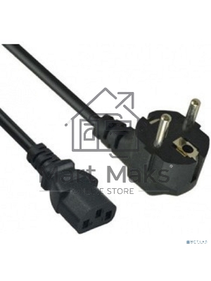 Кабель питания ExeGate PC-1,2 OfficePC 450W (Евровилка Schuko->С13) VDE-250V черный, 1.2м