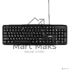 Клавиатура проводная Гарнизон GK-100XL, USB, черный, кабель 2м