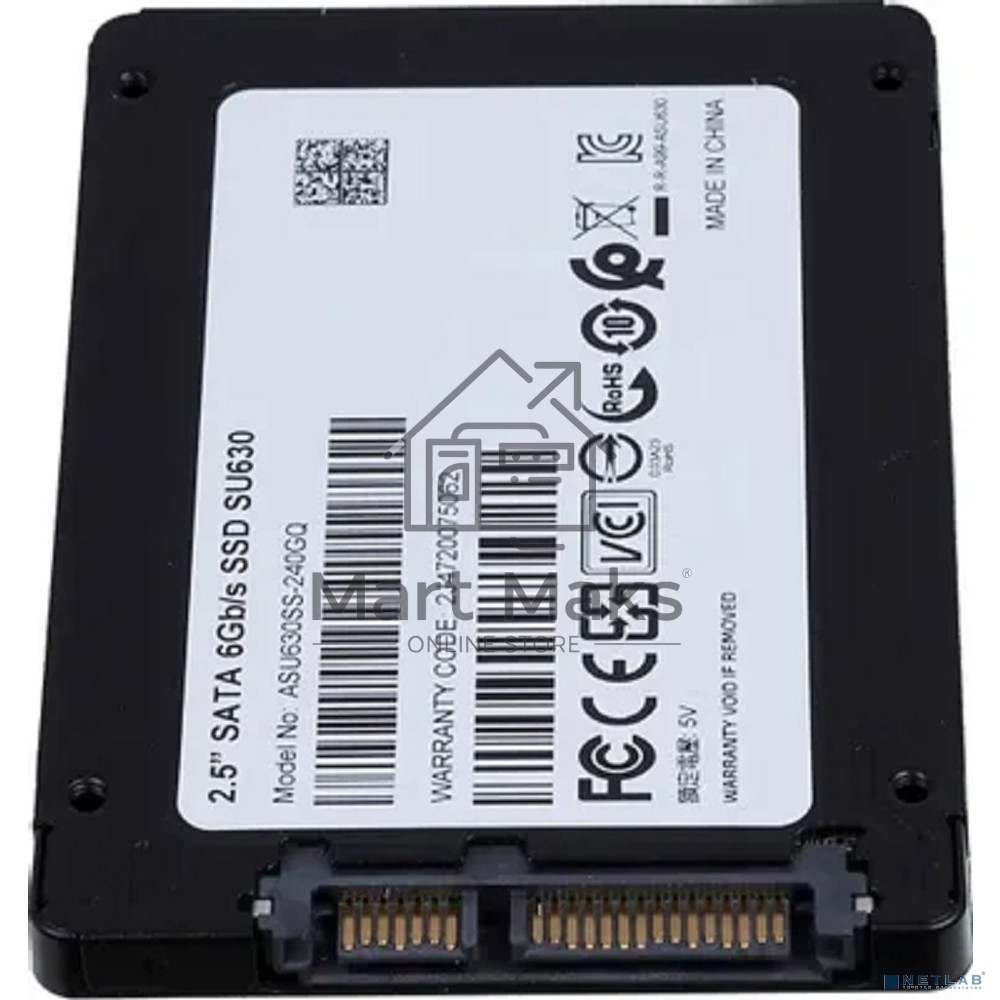 Накопитель SSD ADATA SU630, 240Gb, SATA III, 2.5